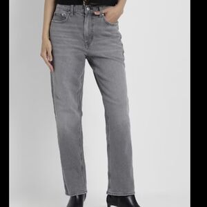 American Eagle Outfitters Gray Straight Leg Jeans